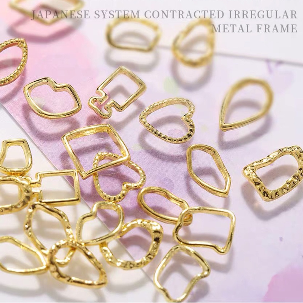 [Hàng mới về] Set 20 phụ kiện trang trí móng tay 3d diy bằng hợp kim cho nữ