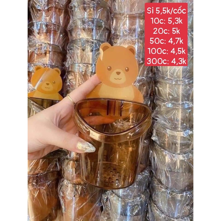 Cốc gấu đựng bàn chải (cốc)