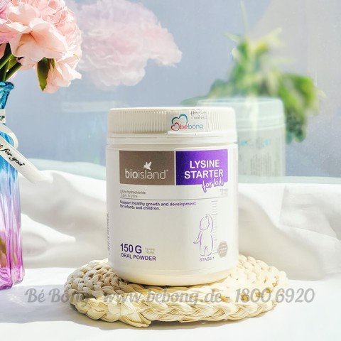 [Mẫu mới] Lysine Starter Bioisland Úc 150g