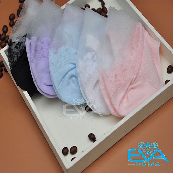Combo 3 Đôi Vớ Nữ Tất Ren Công Chúa Cổ Ngắn Phong Cách Hàn Quốc