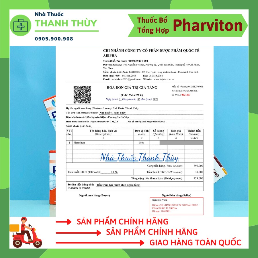 PHARVITON  Bổ Sung Khoáng Chất Cho Cơ Thể, Tăng Sức Đề Kháng,  Cải Thiện Hệ Miễn Dịch