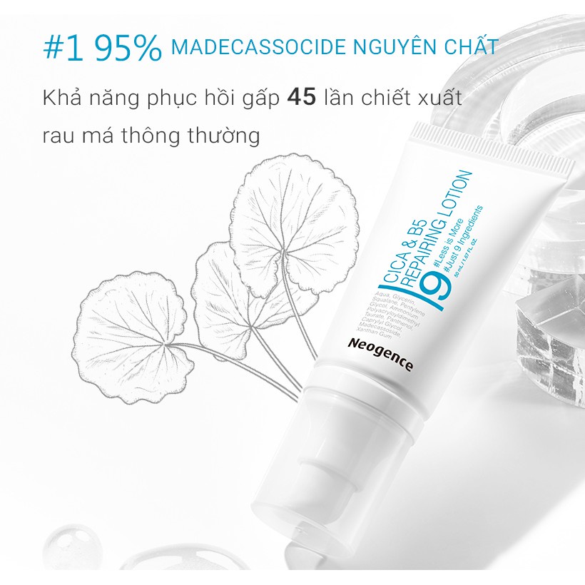 [Mã 153FMCGSALE1 giảm 10% đơn 250K] Sữa dưỡng phục hồi da Neogence Cica B5 Repairing Lotion 50ml