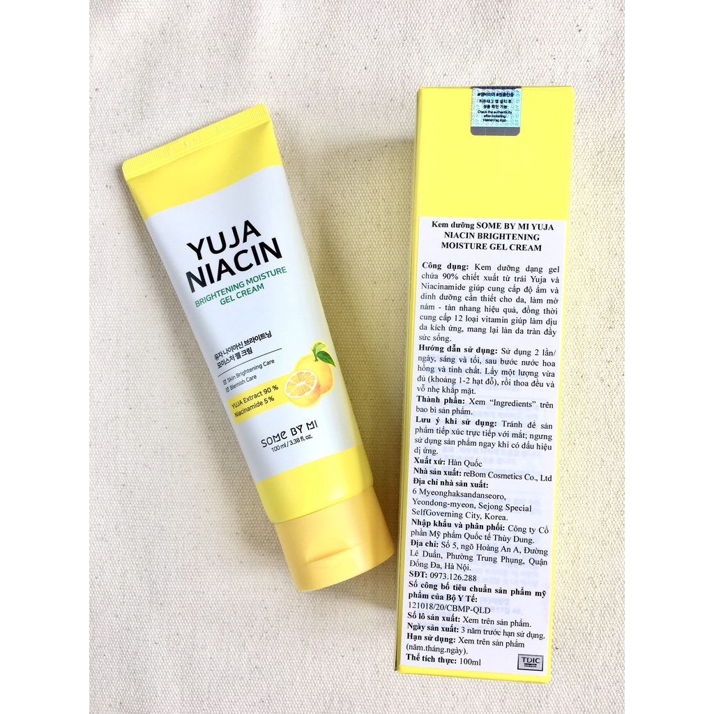 Kem dưỡng Some By Mi Yuja Niacin Brightening Moisture Gel Cream 30ml/100ml