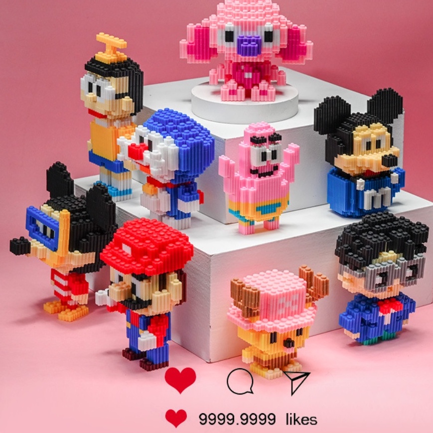 🌈Khuyến mãi cửa hàng mới!🌈3D Mini Lego dành cho trẻ em Mô hình hoạt hình độc đáo cho trẻ em Khối xây dựng nhỏ Giải nén dành cho người lớn Quà tặng tự làm cho bạn gái