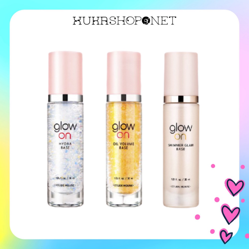 [Chính hãng] Kem lót có nhũ dạng Gel bắt sáng Etude House Glow on Base 30ml