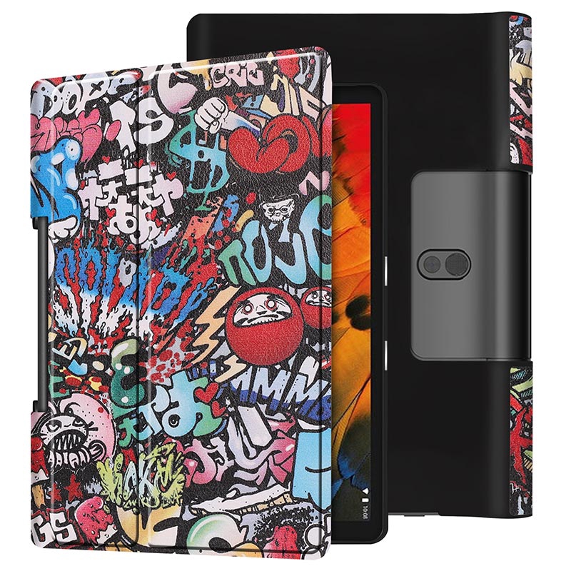 Bao da PU thiết kế nắp lật kiêm giá đỡ bảo vệ cho Lenovo Yoga smart tab 10.1 YT-X705F 2019 | BigBuy360 - bigbuy360.vn