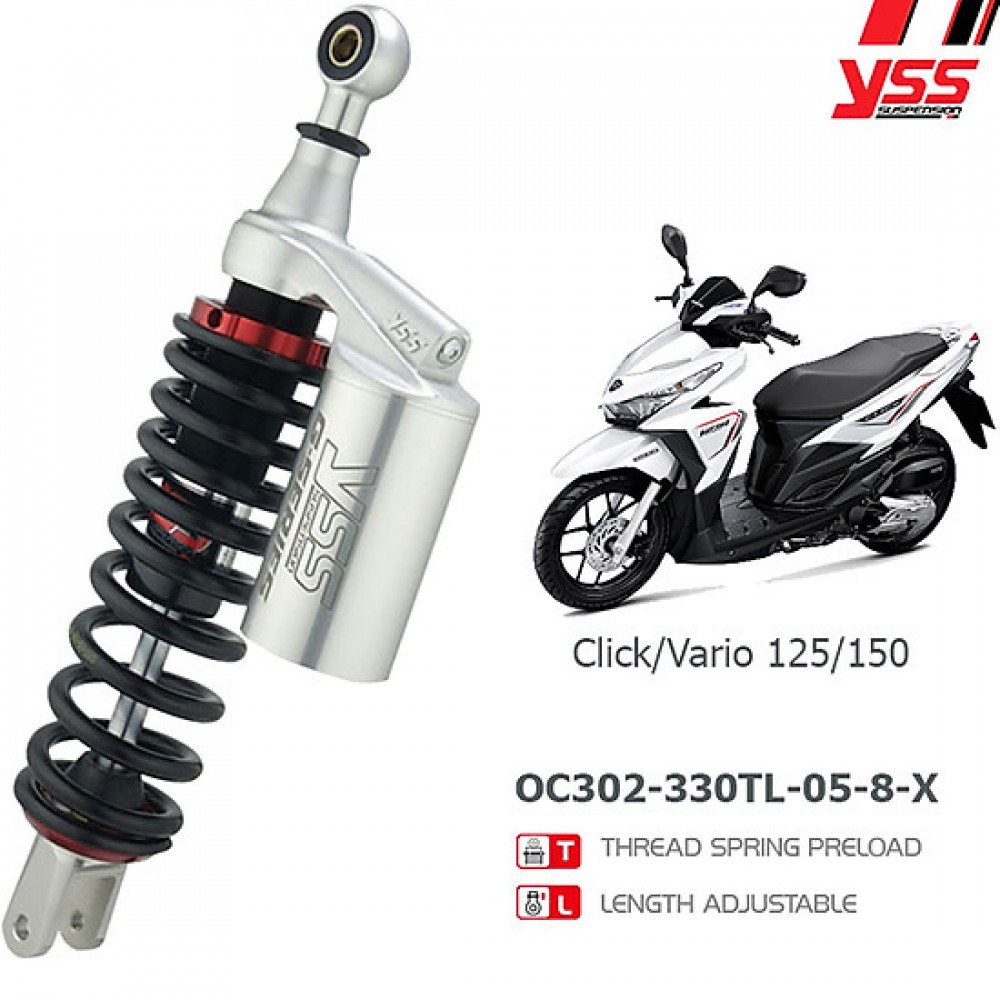 Phuộc Xe Honda Click/Vario/Lead OC302-330TL-05-8-X Thái Lan [ Hàng có sẵn ]