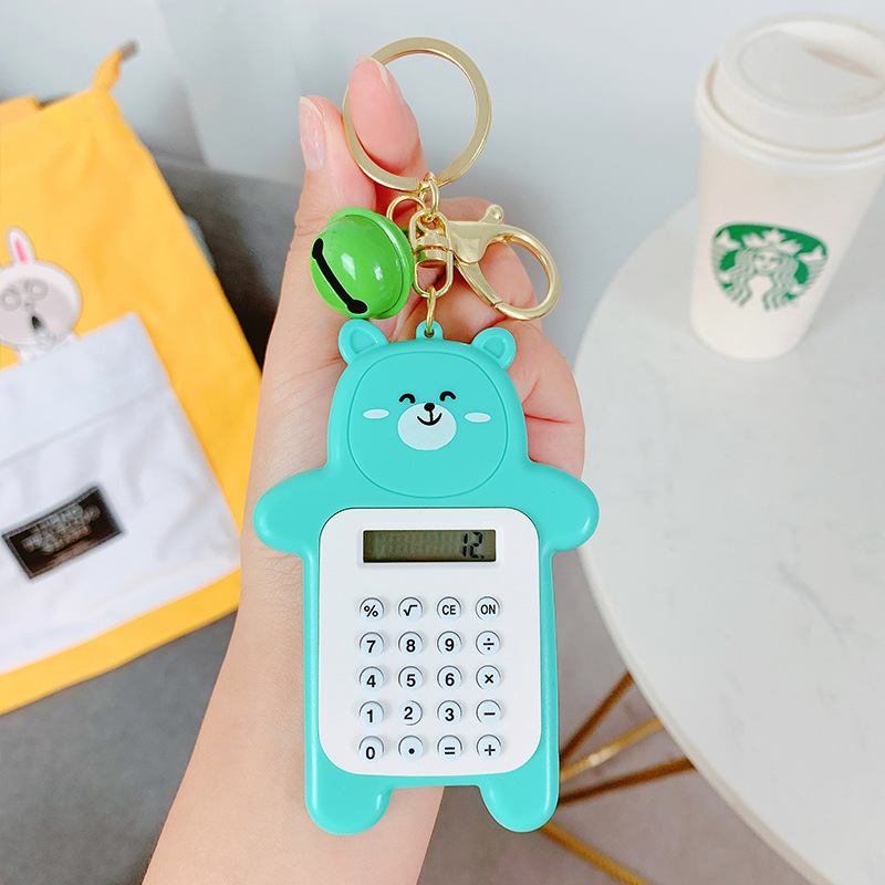 Móc Khóa Kiêm Máy Tính Bỏ Túi Hình Hoạt Hình Dễ Thương 8 số