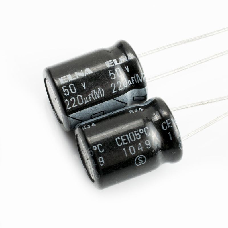 1 cái, Elna 35V 470uf 105°Tụ điện điện phân C 10x20mm