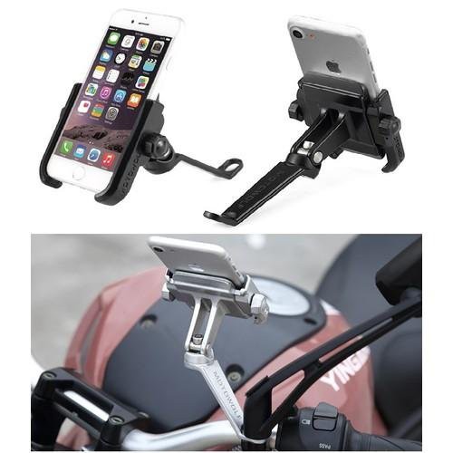 Gía đỡ điện thoại Motowolf Chính hãng hợp kim nhôm gắn chân kínhh ,ghi đông xe máy,xe đạp