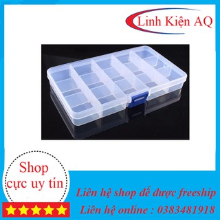 Hộp Đựng Linh Kiện Điện Tử 15 Ngăn