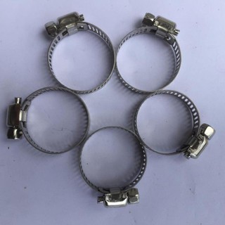 Combo 5 đai xiết inox- cổ dê- vòng đai xiết inox dùng xiết ống 13mm- 23mm
