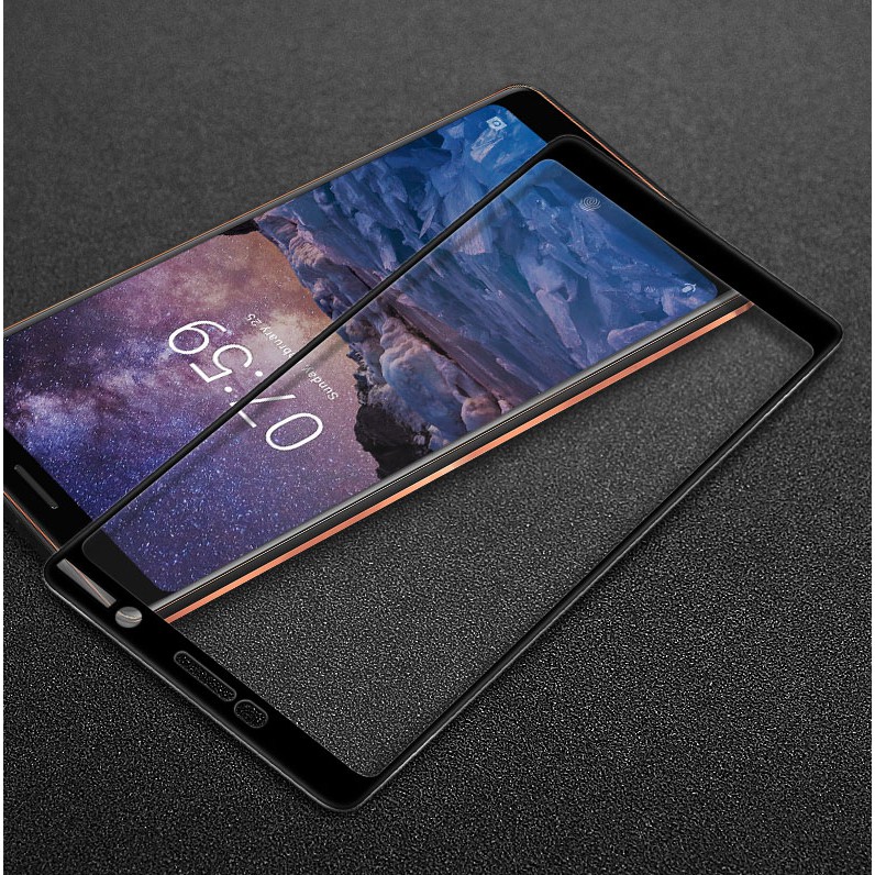 [FULL KEO-Ảnh Thật] Kính CL Nokia 7 Plus Cường Lực 2.5D FULL Màn