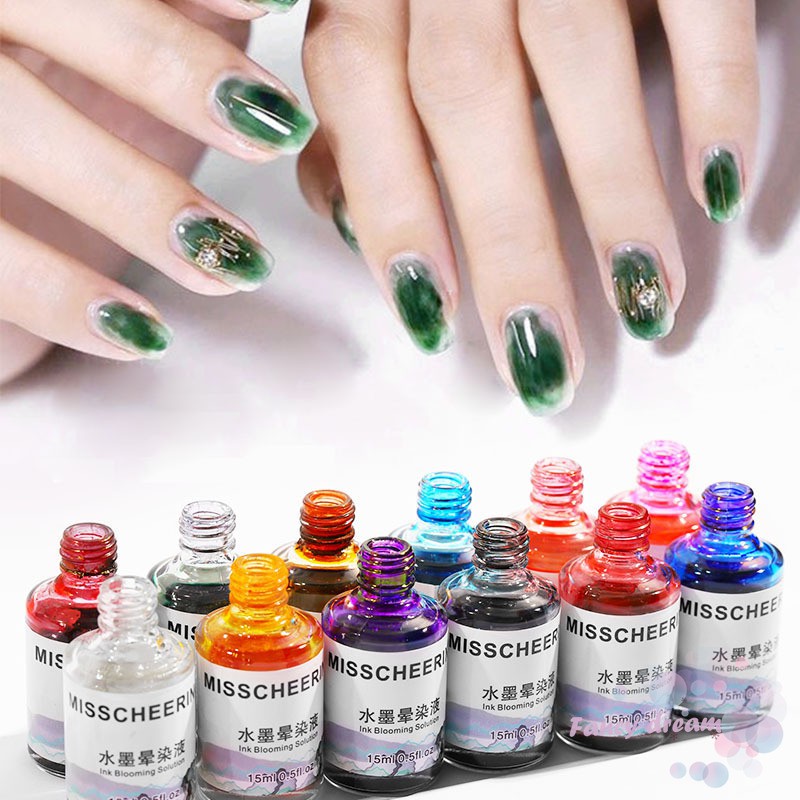 Lọ sơn móng tay Gel UV họa tiết vân đá cẩm thạch