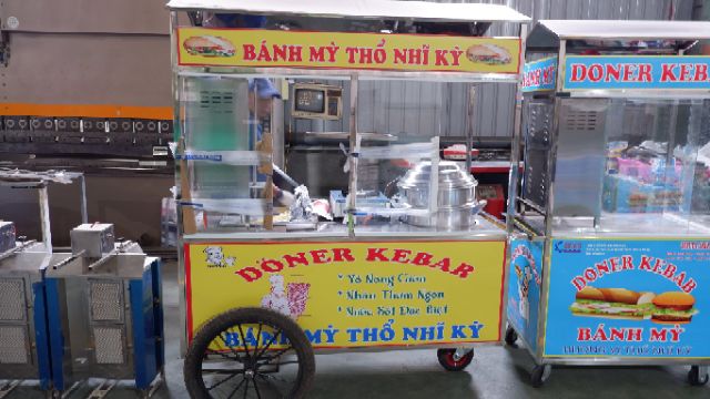 [XẢ KHO] Lò nướng thịt 2 buồng đốt bánh mì Doner Kebab