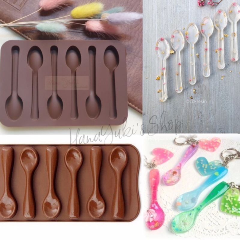 Khuôn muỗng - spoon mold resin -  dùng trong ngành thực phẩm, Resin, Jesmonite, Nến..