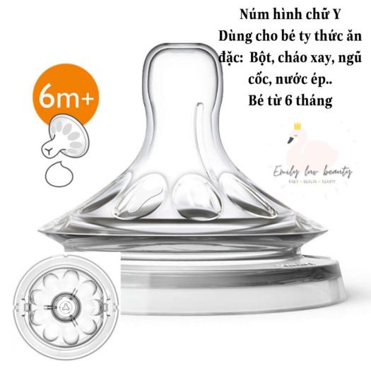 Núm ty size Y bình Philips Avent Natural