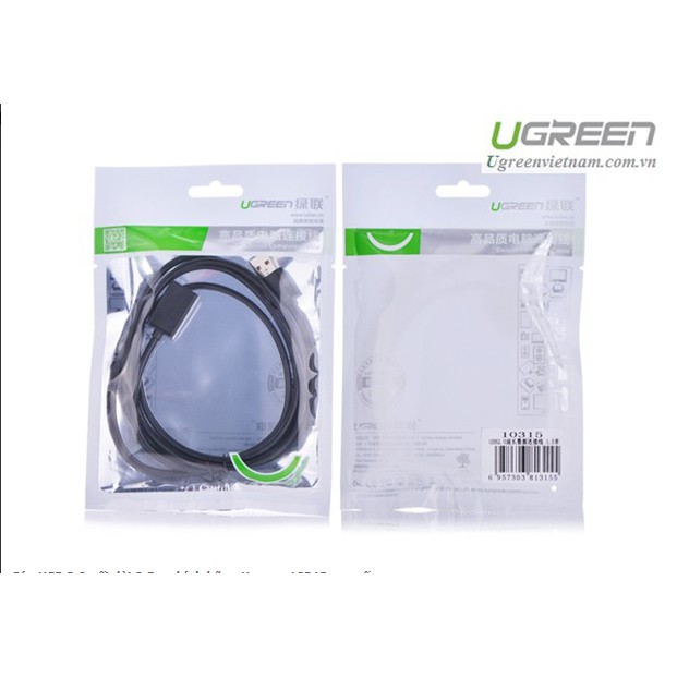 Cáp USB 2.0 nối dài  chính hãng Ugreen US103 cao cấp