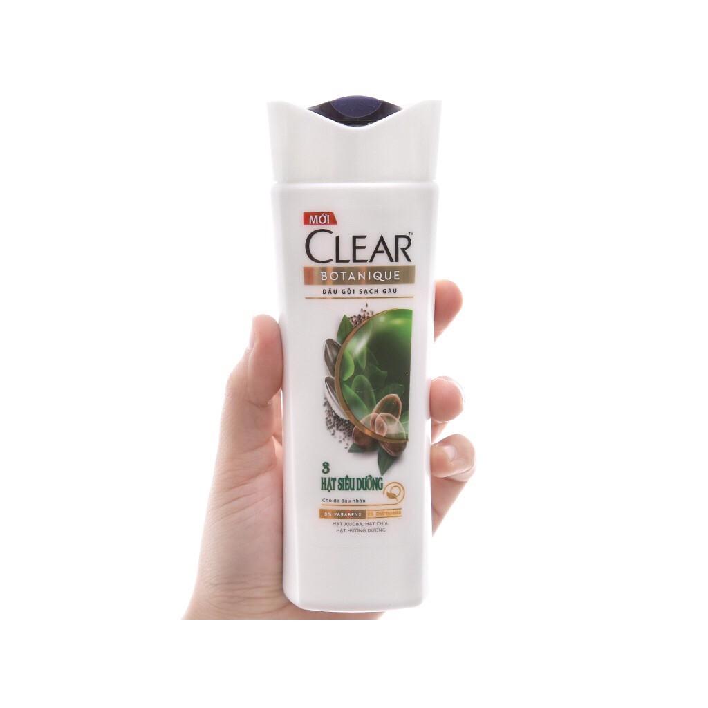 Dầu gội sạch gàu Clear - 3 hạt siêu dưỡng 180g (175ml)