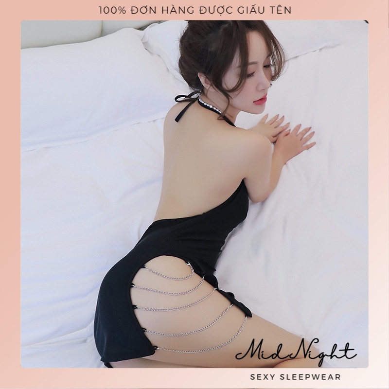 Váy Ngủ Sexy Gợi Cảm Cho Nữ Phong Cách Luxury - Đồ Lót Quyến Rũ Chất Liệu Ren Xuyên Thấu Khiêu Gợi Mid Night Sexy | BigBuy360 - bigbuy360.vn