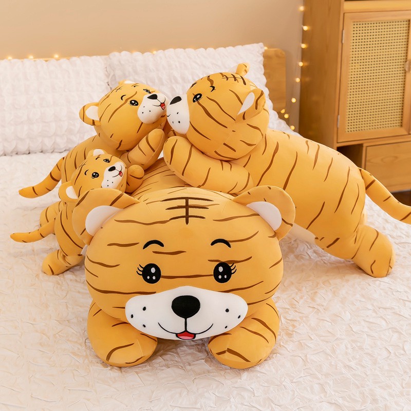Gấu Bông Hổ Vàng , Gối Ôm Hình Hổ Cho Bé Siêu Yêu Kích Thước 80Cm 100Cm