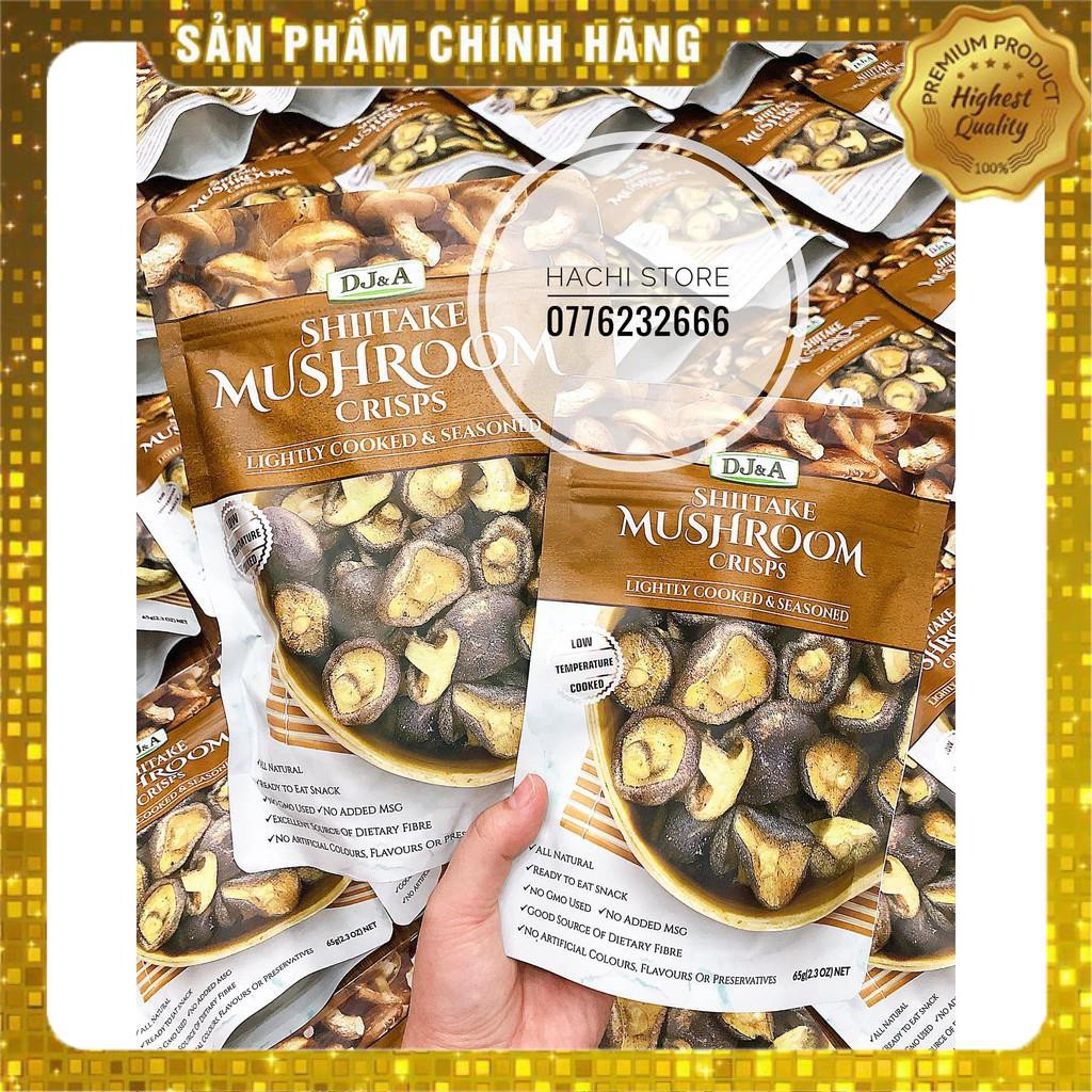 Nấm đông cô sấy khô DJ&A Shiitake Mushroom Crisps - Hachi xách tay chính hãng