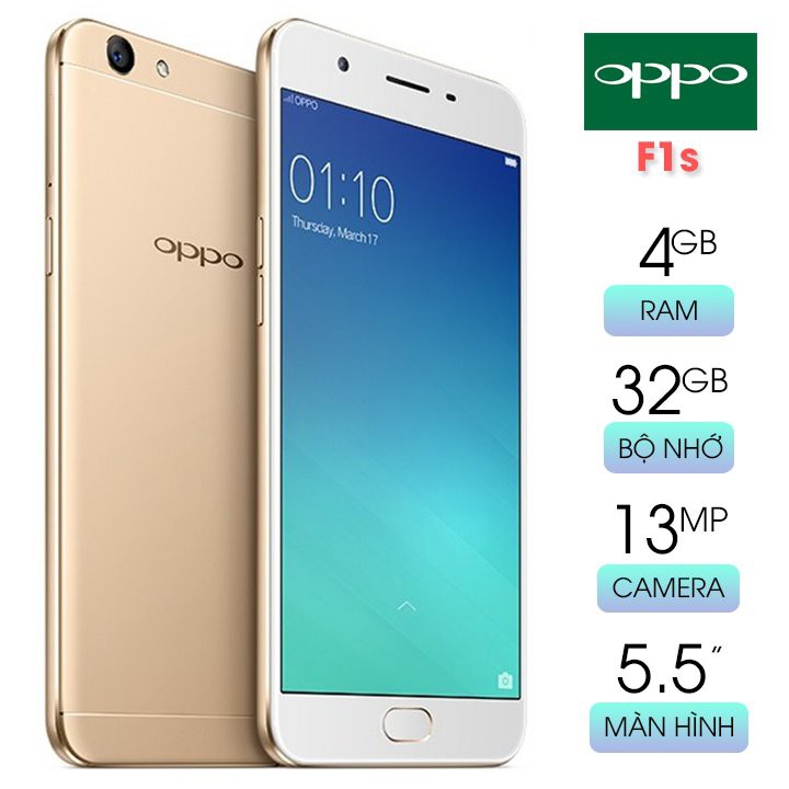 Điện thoại Oppo F1s (A59) 2016 Chơi Game Nặng Xem Youtube Chụp Ảnh Đẹp Ram 4G Bộ Nhớ 32G Tặng Ốp Lưng