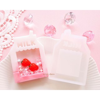 Khuôn silicone Hộp sữa Đáng Yêu Mild / Nguyên liệu làm resin