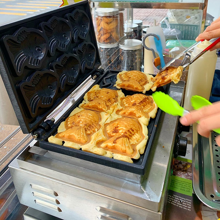 Máy Nướng 6 Con Cá Nhật Bản Taiyaki Fy112 Japanese Fish Type Waffle Maker Electric 220v Machine