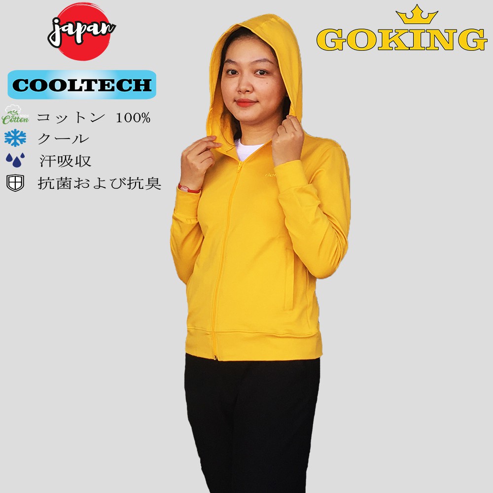 Áo khoác nữ nam GOKING, vải thun da cá dày chống nắng hiệu quả, 6 túi đa năng, áo cặp đôi chống tia UV hiệu quả - Hàng m