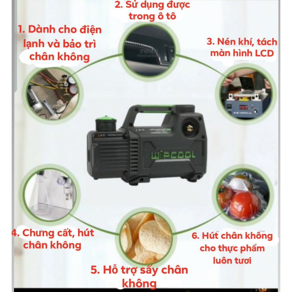WIPCOOL Bơm chân không, hệ vua làm sạch nhanh long trọng tung ra thị trường 2F1B