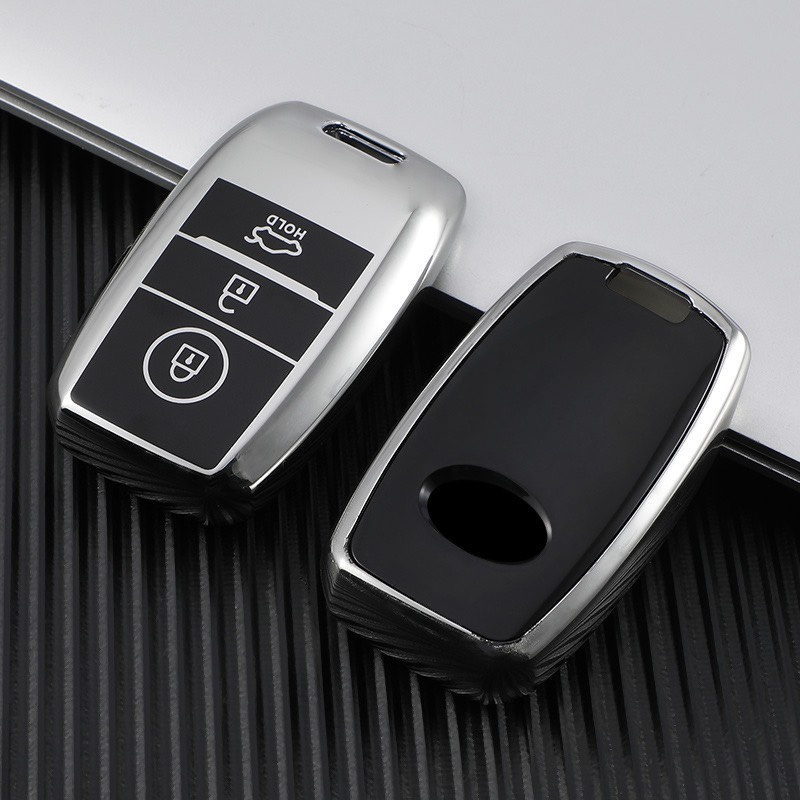 Ốp chìa khóa xe Kia Caniva, Morning, Soluto, Sorento 2022, Sorento 2021, K3, Seltos Kèm Móc Khóa nhựa mềm TPU