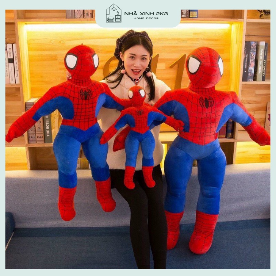 Đồ Chơi Thú Bông Siêu Nhân Người Nhện, Spider Man Gấu Bông Đủ Cỡ