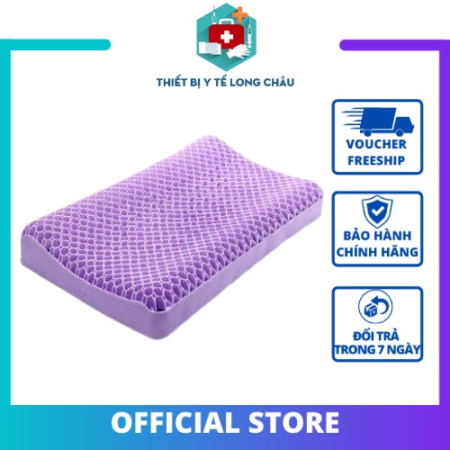 Gối Cao Su Non [FreeShip] Gối Hỗ Trợ Người Đau Cổ Vai Gáy, Hỗ Trợ Giảm Đau, Giảm Áp Lực Đè Nén Lên Đốt Sống Cổ, Ngủ Ngon