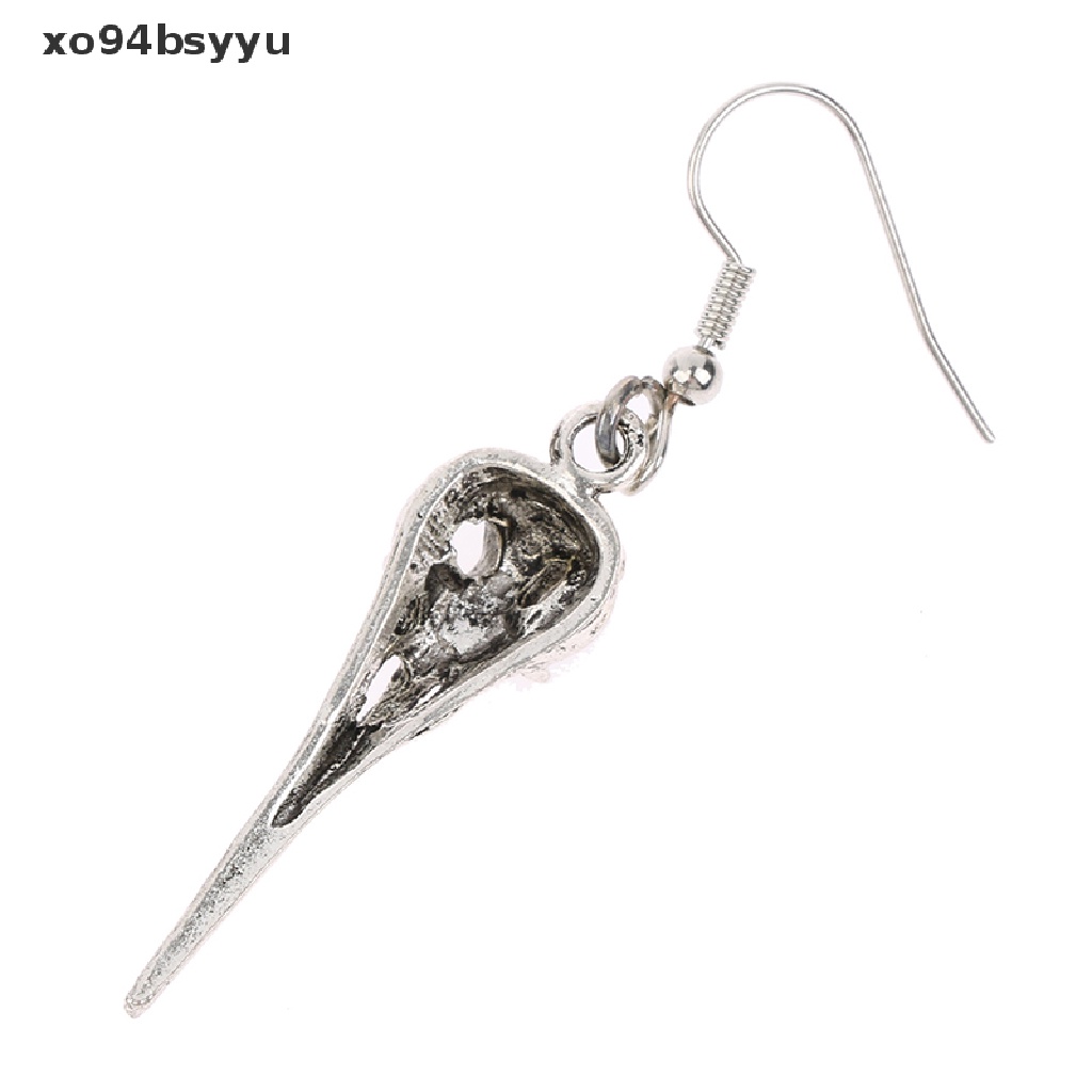[xo94bsyyu] Bông Tai Hình Đầu Lâu Chim Phong Cách Gothic Làm Quà Tặng Phong Cách Punk