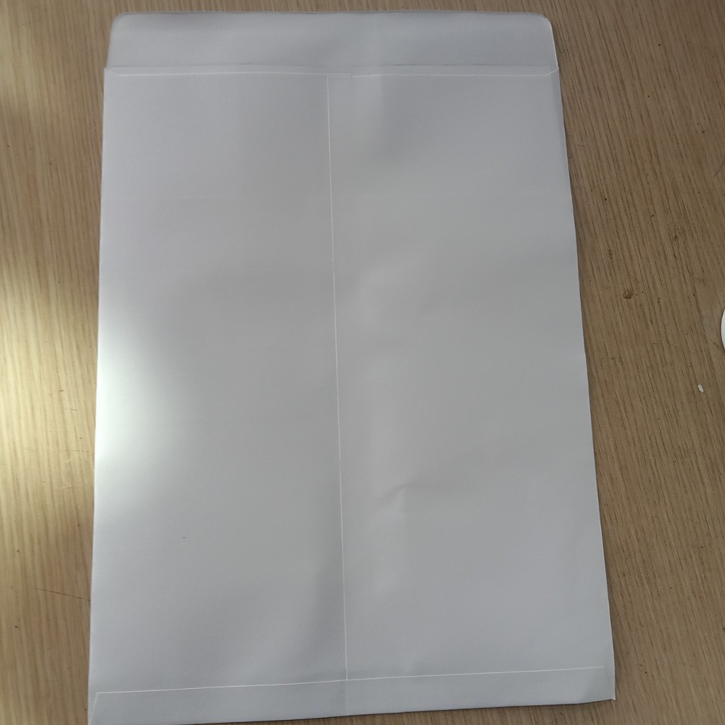 Phong Bì Trắng A4 Loại Dày (100 chiếc/tập) Định Lượng 120msg Đầu Nắp Có Keo Giá Tốt Nhất