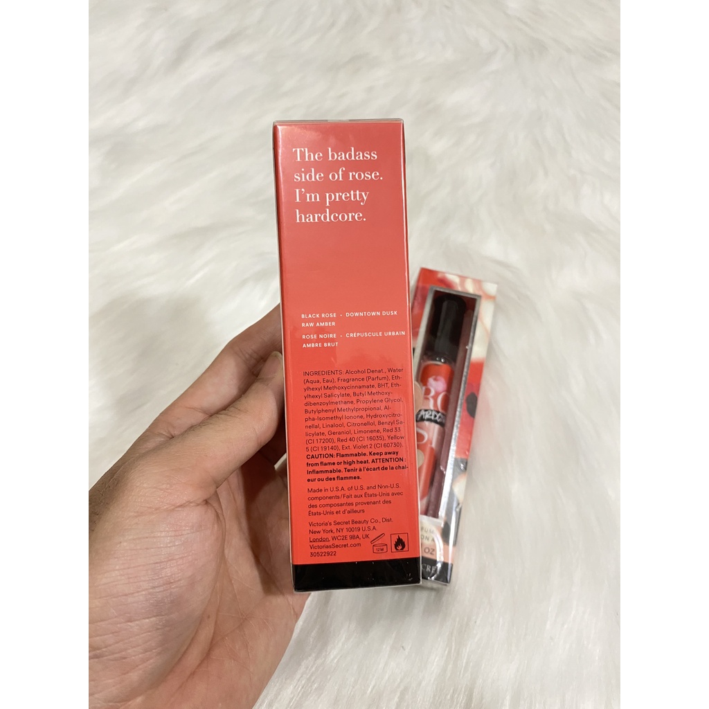 [HÀNG MỸ] Nước hoa mini dạng lăn Victoria’s Secret Hardcore Rose Rollerball 7ml