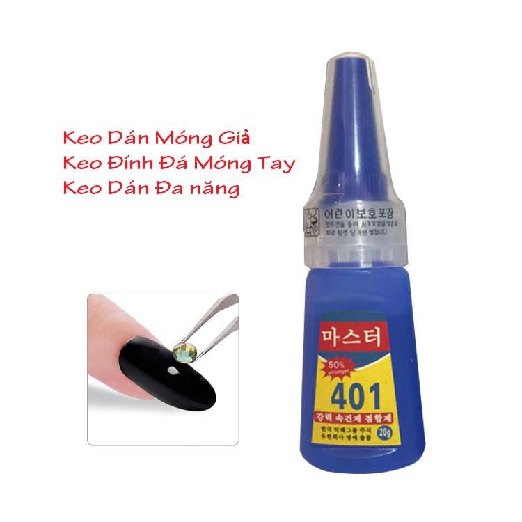 Keo dán móng tay 401 Hàn Quốc 20g