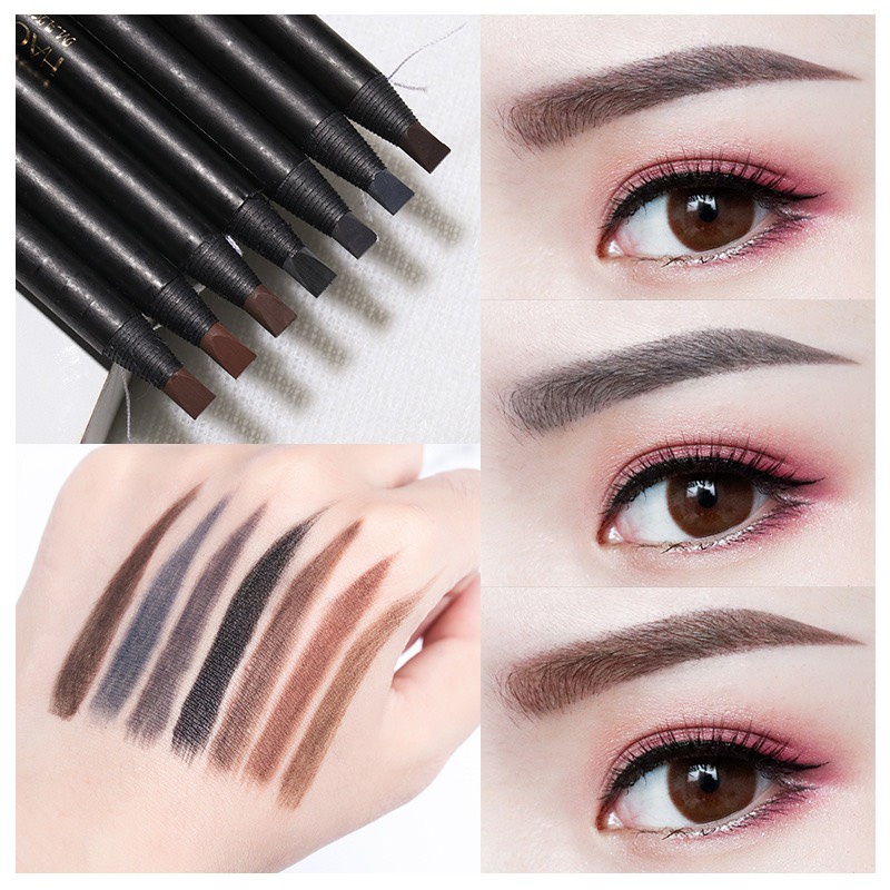 Chì xé kẻ mày cứng cao cấp chống nước gảy phẩy sợi Haozhuang Make Up Milano Eyebrow Pencil