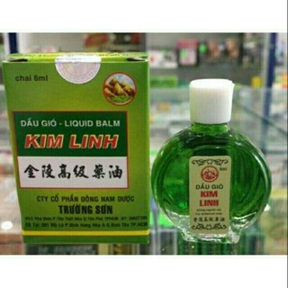 Dầu gió kim linh chai 6ml