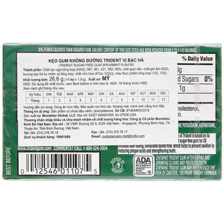 Kẹo gum không đường Trident