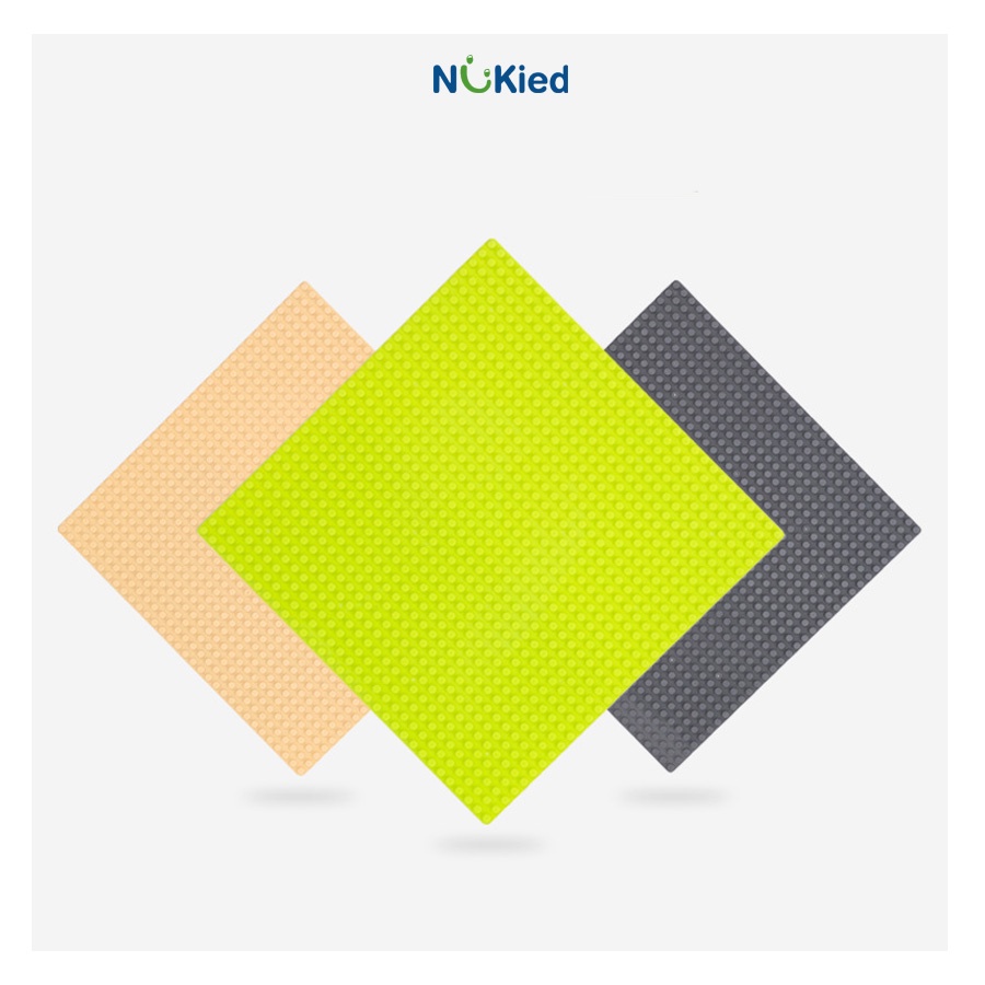 Tấm Lót Nền Trưng Bày Lego Miếng Dày Dẻo Đàn Hồi Mẫu Mới Đế Base KT 25,5x25,5 1024 Nút Hạt_Nukiedvn