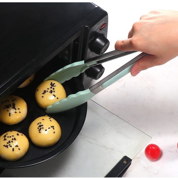 Dụng cụ nấu ăn, làm bánh nhà bếp màu xanh mint 5 món chịu nhiệt cao an toàn cho bé