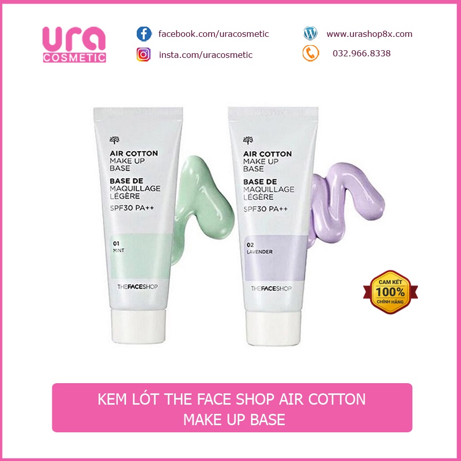 Kem Lót Trang Điểm The Face Shop Air Cotton