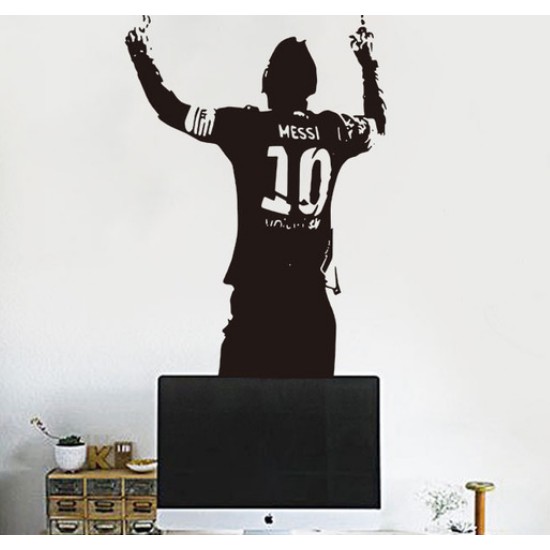 Decal trang trí dán tường hình Messi