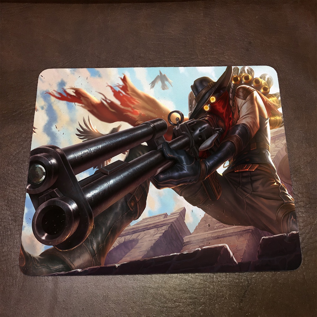 Lót chuột máy tính League of Legends JHIN - Mẫu 1 Mousepad cao su êm ái, nhận in theo yêu cầu