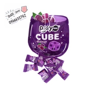 Kẹo Dẻo Play more CUBE Việt Quất (gói lẻ) 25gram