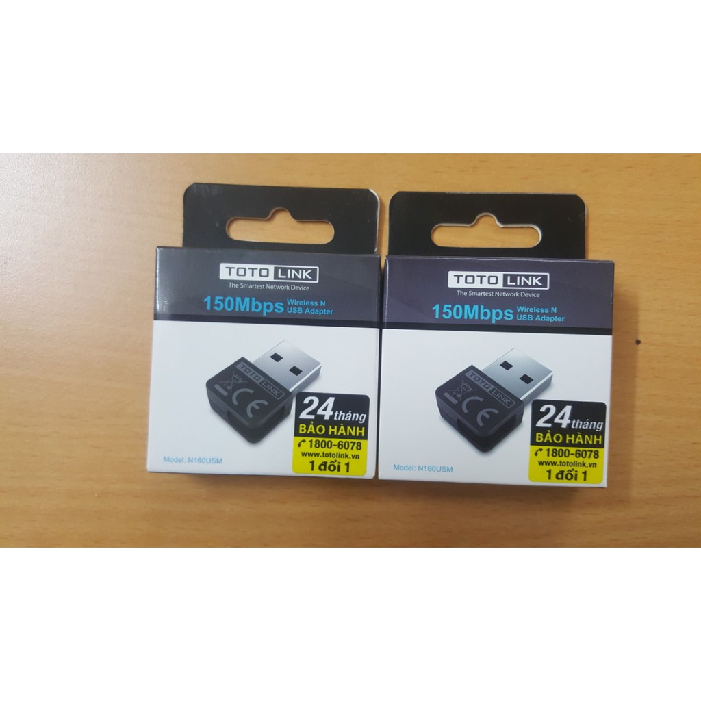 TOTOLINK - N160USM - USB Wi-Fi chuẩn N 150Mbps - Hàng chính hãng
