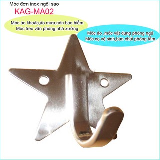 Móc đơn Inox SUS304, móc áo inox 304 cao cấp, Móc inox KAG-MA02