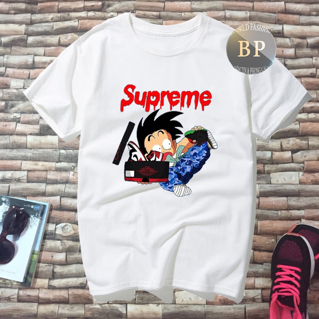 [SIÊU RẺ] ALBUM 34 - BỘ 9 ÁO THUN UNISEX SUPREME GOKU ĐỘC ĐÁO